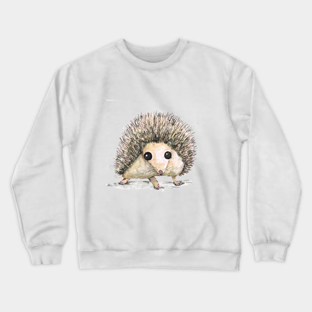 Cute hedgehog Crewneck Sweatshirt by Bwiselizzy